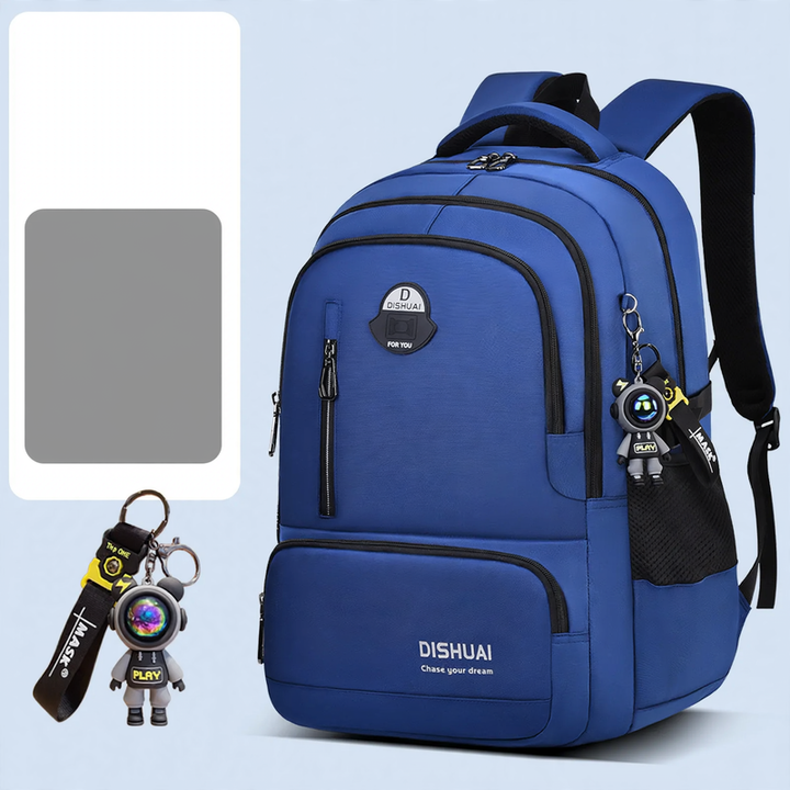 School backpack with roll-top closure, large