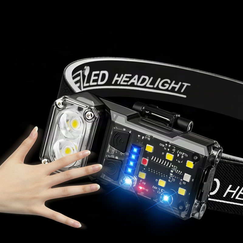 Portable USB flashlight with magnetic holder