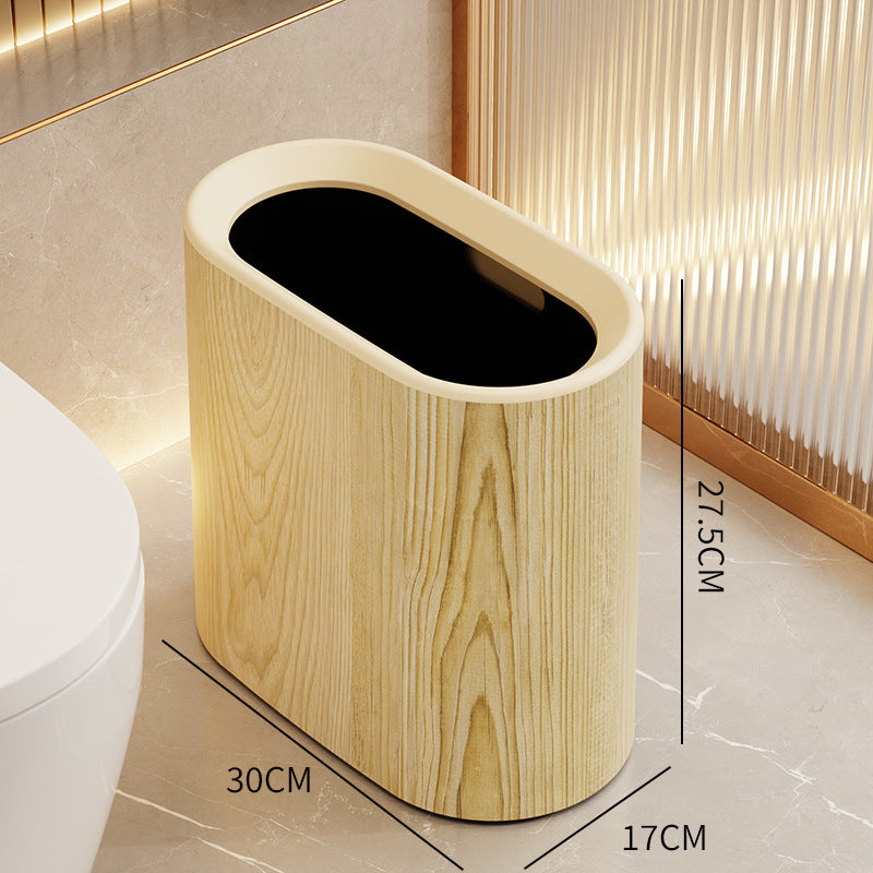 Narrow trash can with lid, over 12 L