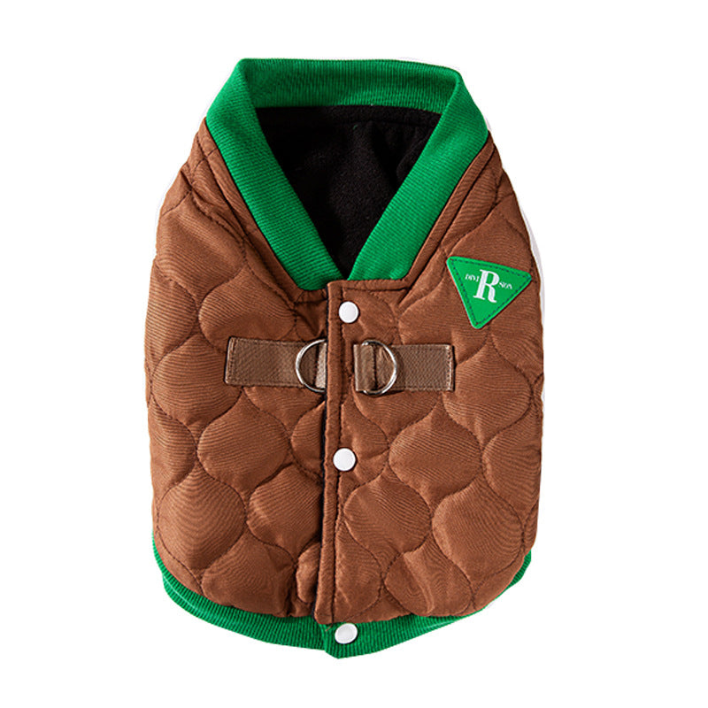 Dog cotton vest for autumn and winter