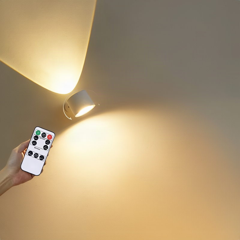 Wireless LED wall light with touch control