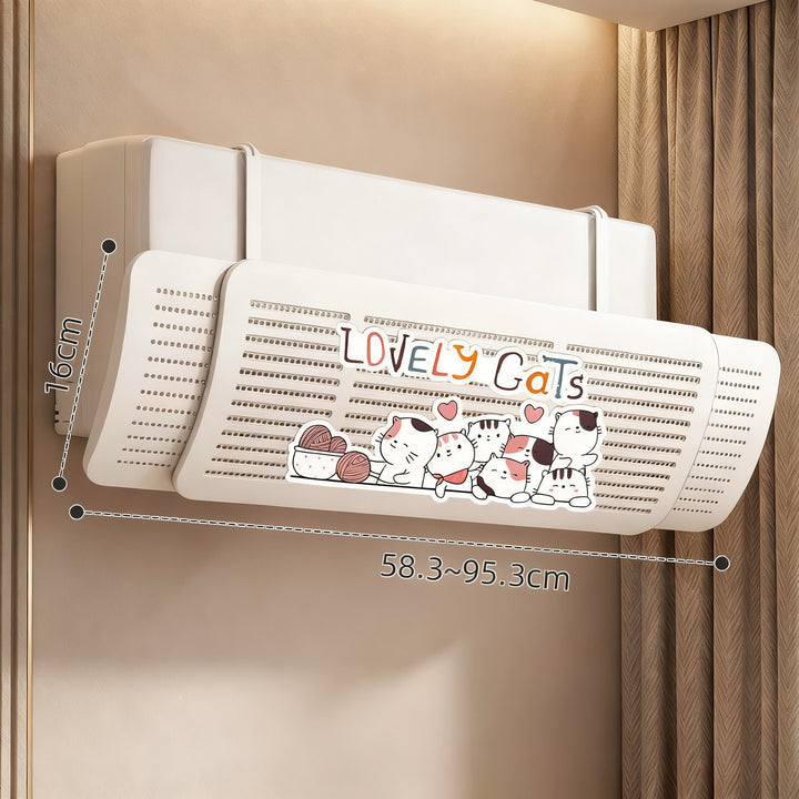 Air conditioning windscreen, universal, no installation