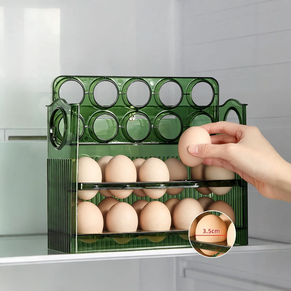 Egg box for refrigerator, plastic, 30 capacity