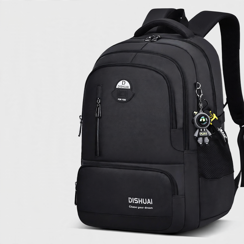 School backpack with roll-top closure, large