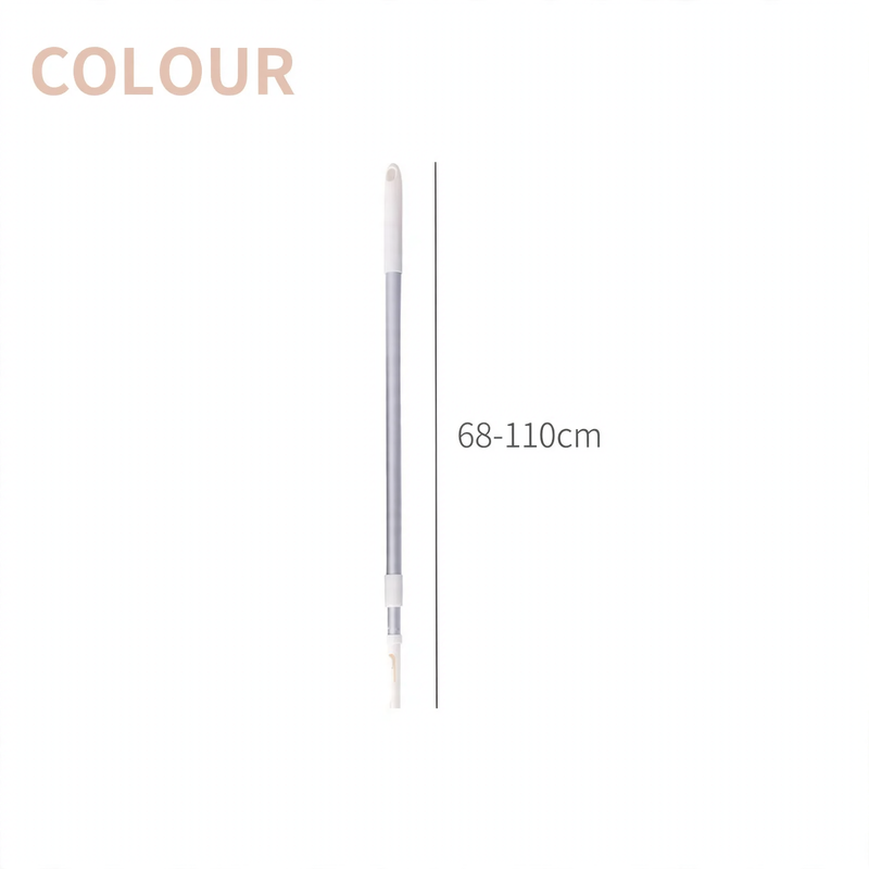 Extendable cleaning rod with interchangeable heads