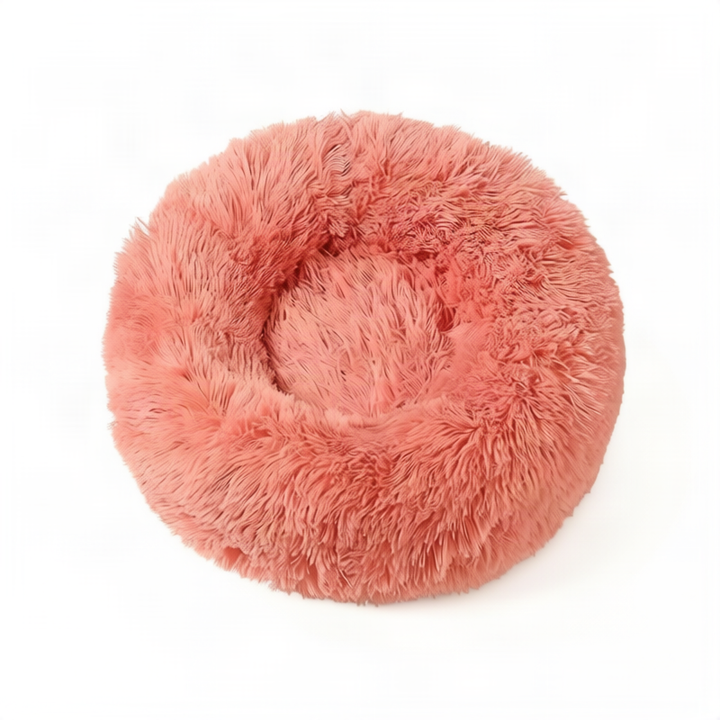 Fluffy cat bed, round, warming