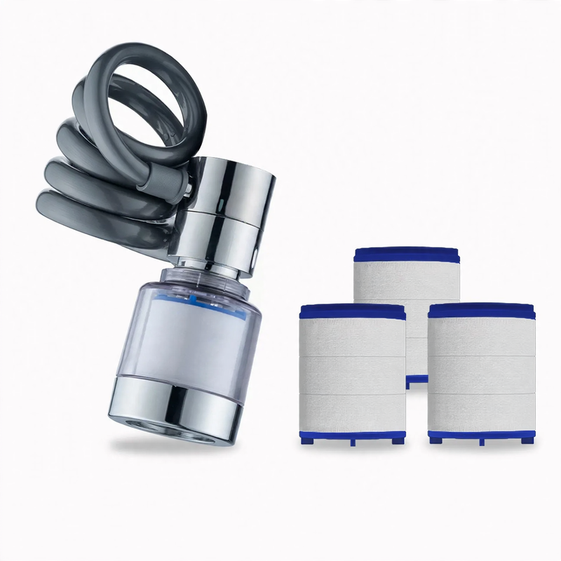 kitchen faucet attachment, extendable, with splash guard