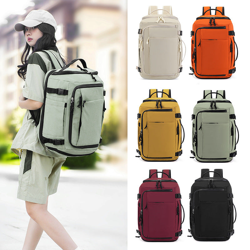 Nylon Backpack, 20–35 L, with shoe compartment and extension