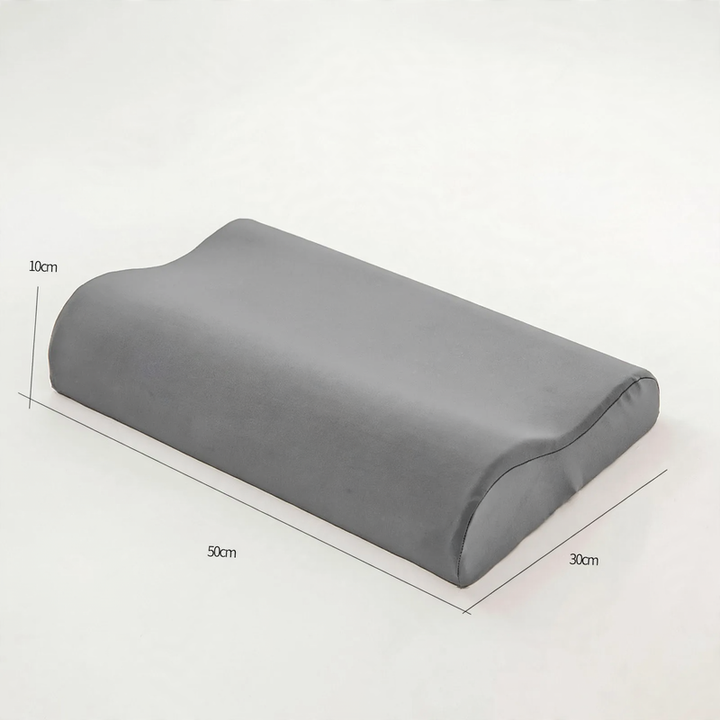 Memory foam neck support pillow, wave profile