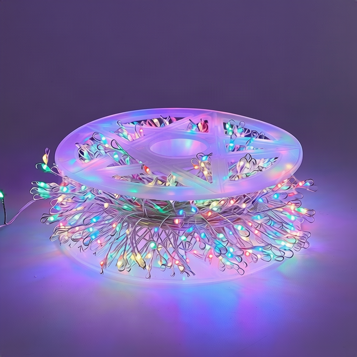 LED string lights with copper wire, dimmable