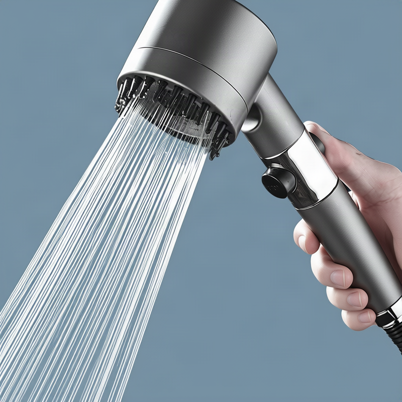 Multifunctional shower head with LED and massage function