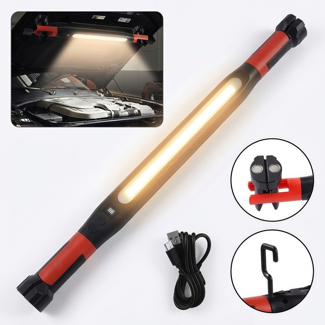 Magnetic LED inspection light, 2000 mAh, rechargeable
