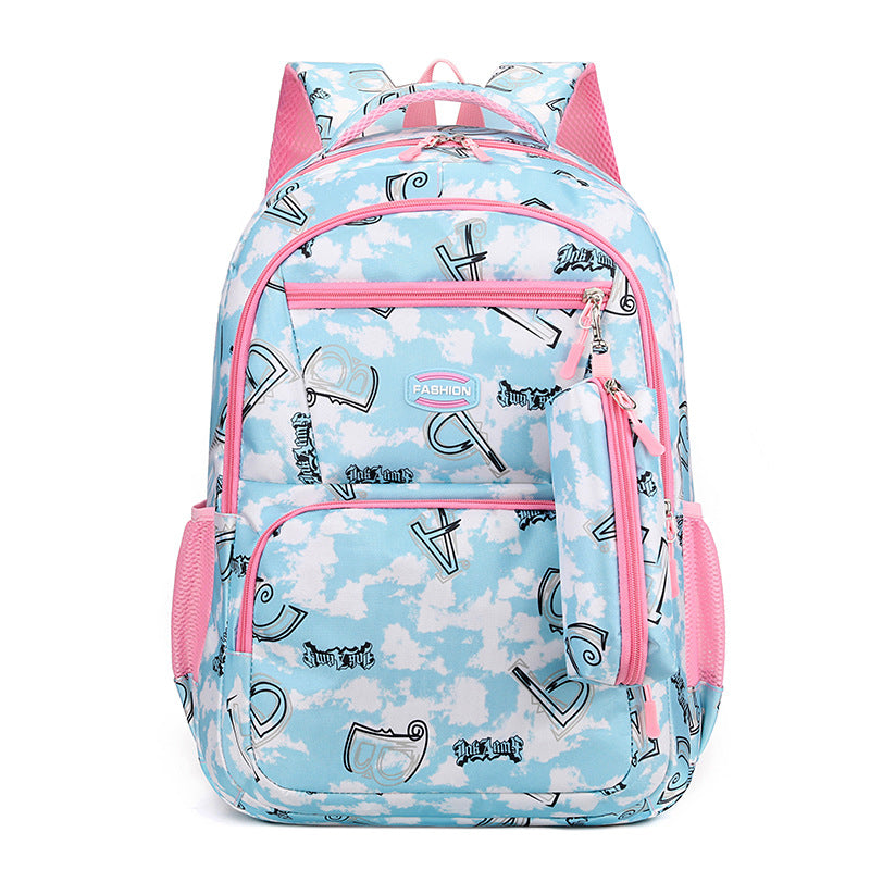 Backpack, 36–55 L, striped pattern, up to 16 inches