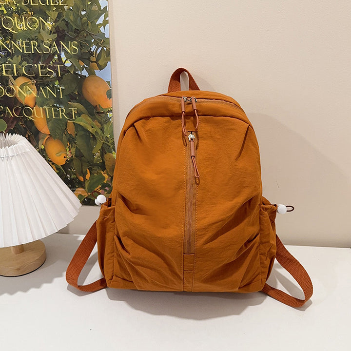 Nylon backpack, school style, for women