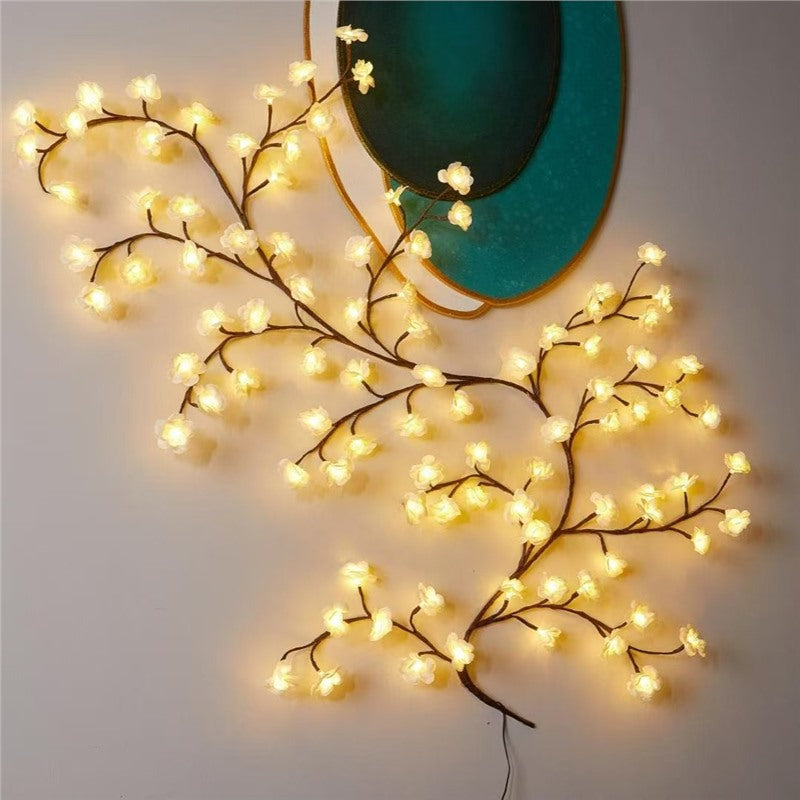 LED decorative light with cherry blossom design