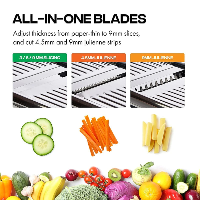 BowLift | Adjustable Stainless Steel Mandoline Slicer – Durable Kitchen Essential