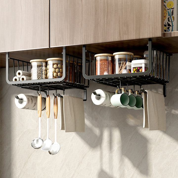 Hanging basket for under cabinet, carbon steel
