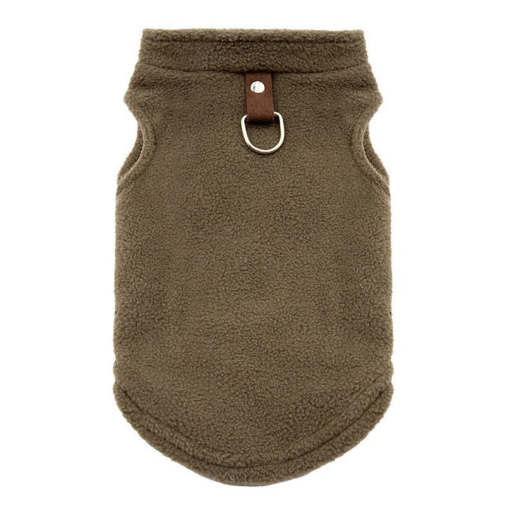 Dog coat made of sweatshirt fabric with pockets