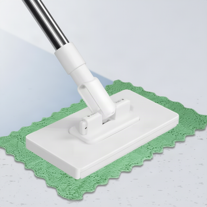 Flat mop with wringing function, stainless steel, 100 cm
