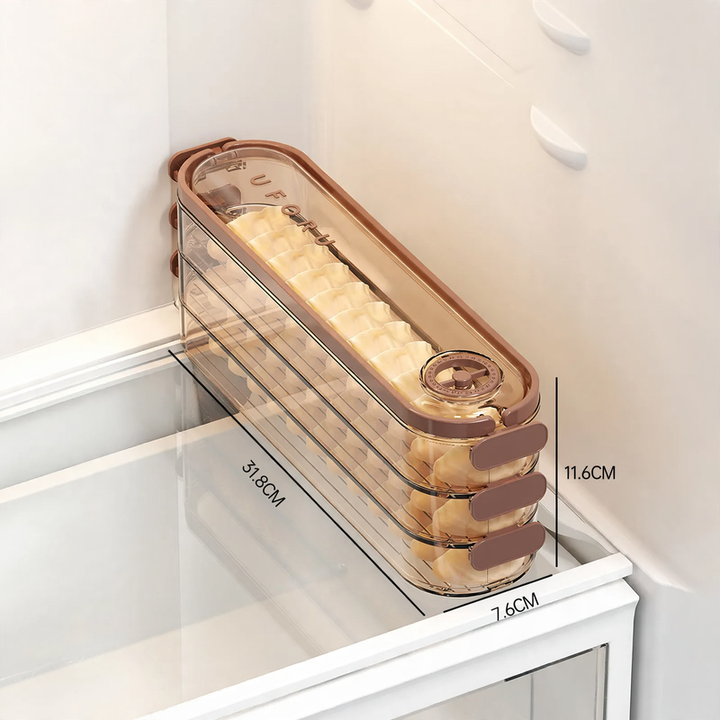 Multilayer storage box for dumplings