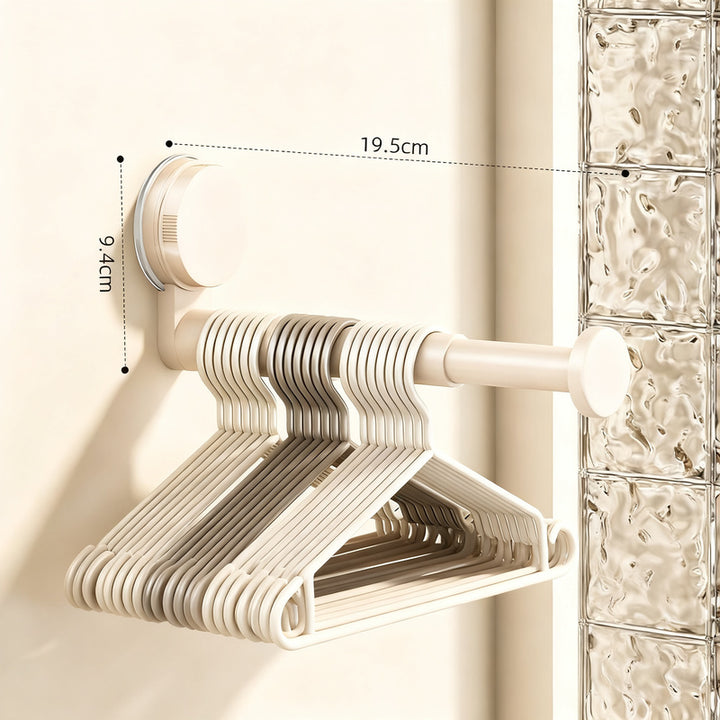 Suction Cup Clothes Rack, extensible