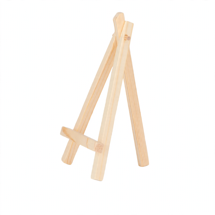 Small wooden easel made of pine