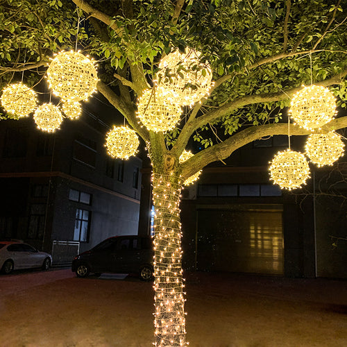 LED ball lights for outdoor, various colors