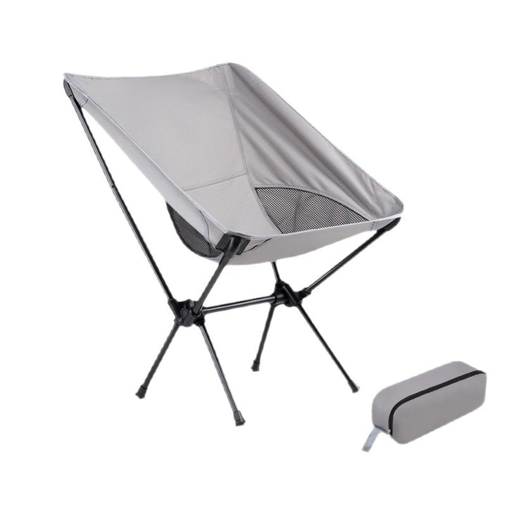 Light folding chair with backrest, carbon steel