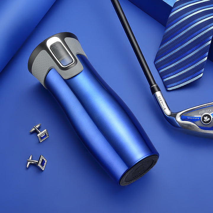 Double-walled stainless steel insulated mug