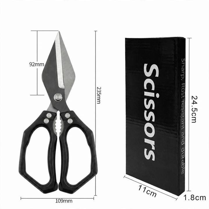 Kitchen scissors made of stainless steel