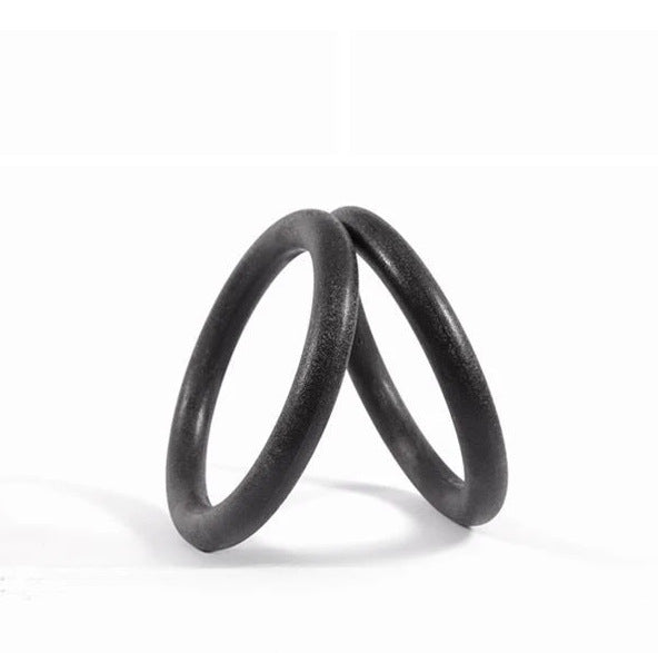 Wooden gymnastics rings with strap