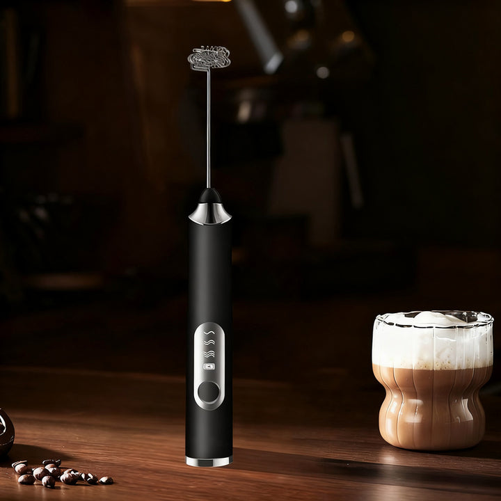 Electric milk frother, USB-C, multiple functions