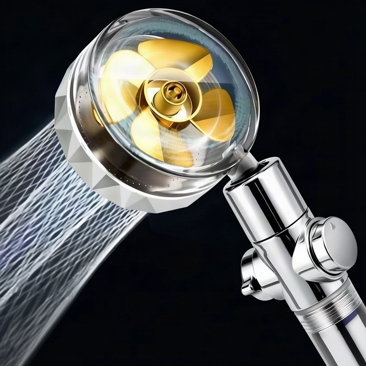 Shower head with pressure balance, ABS, round