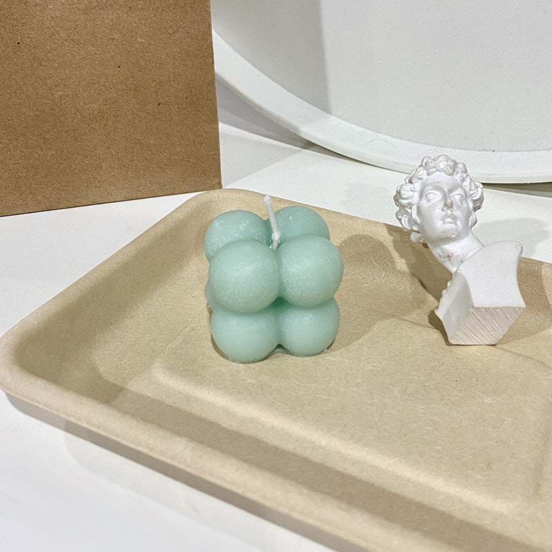 Geometric Soy Scented Candle, handcrafted