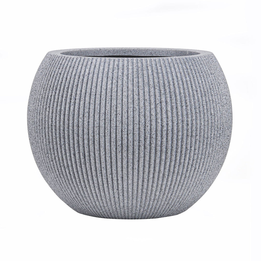 Ceramic flower vase, country house style, woven texture