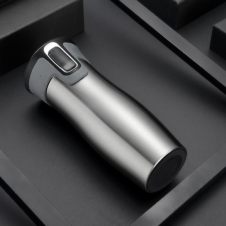 Double-walled stainless steel insulated mug