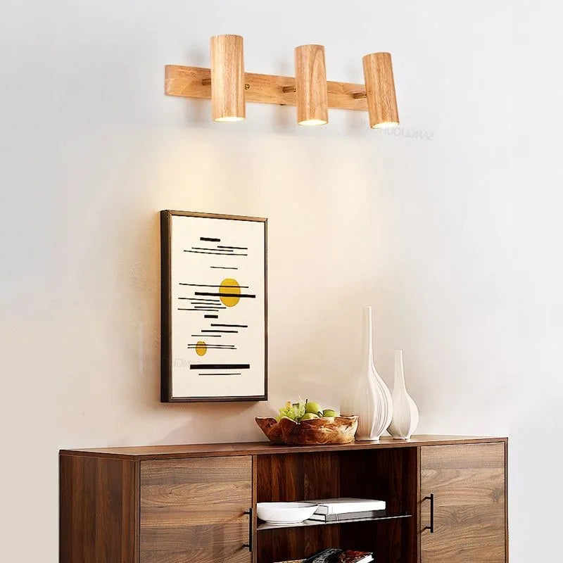 Modern Wall Lamp made of Walnut Wood - Scandinavian LED Wall Lamp for Living Room & Dining Room | Bowlift