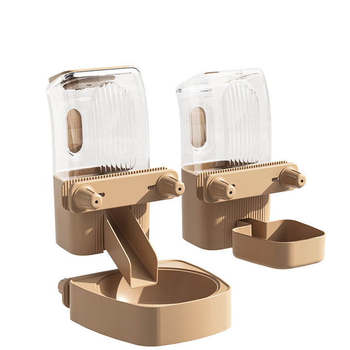 Hanging feeder and water bowl for pets