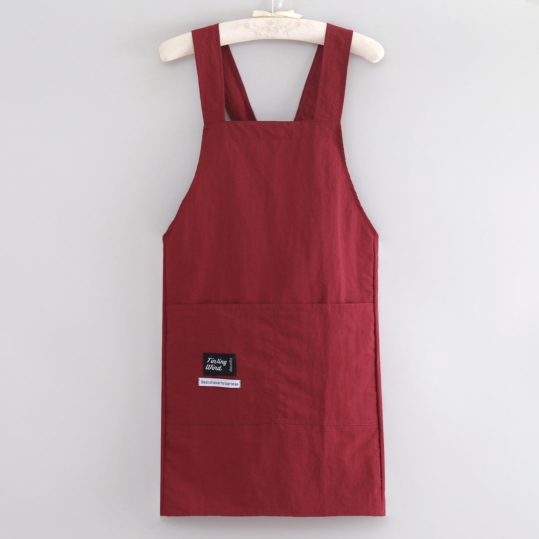 Apron with cross straps