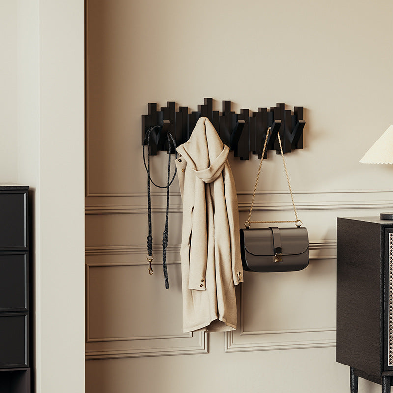 Wall wardrobe with piano keys design, foldable