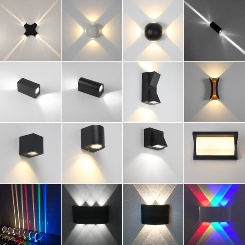 Outdoor wall light IP65 LED up-down aluminum