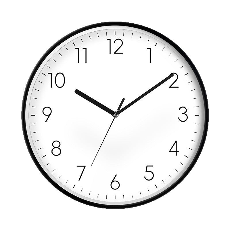 Quartz wall clock, plastic, hands, 20–40 cm