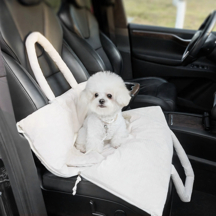 Portable pet carrier with sleeping mat
