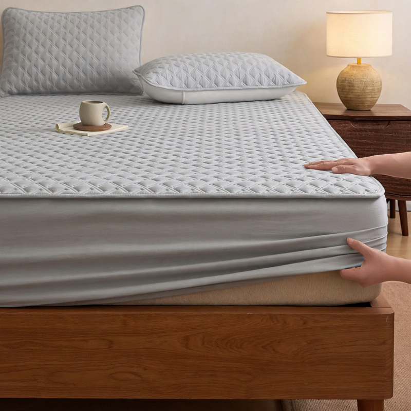 Waterproof mattress pad with padding, cotton