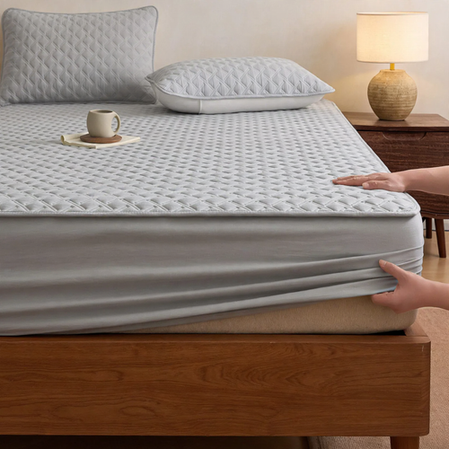 Waterproof mattress pad with padding, cotton