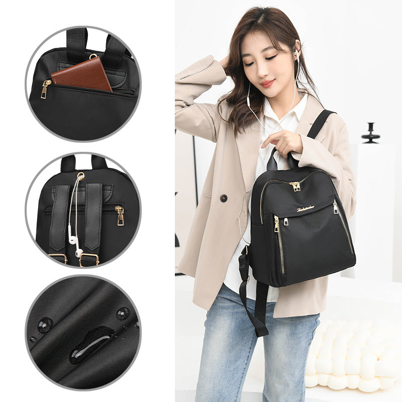 Lightweight nylon backpack for women, up to 20 L