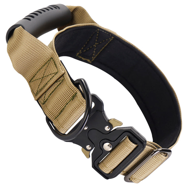 Tactical dog collar with handle