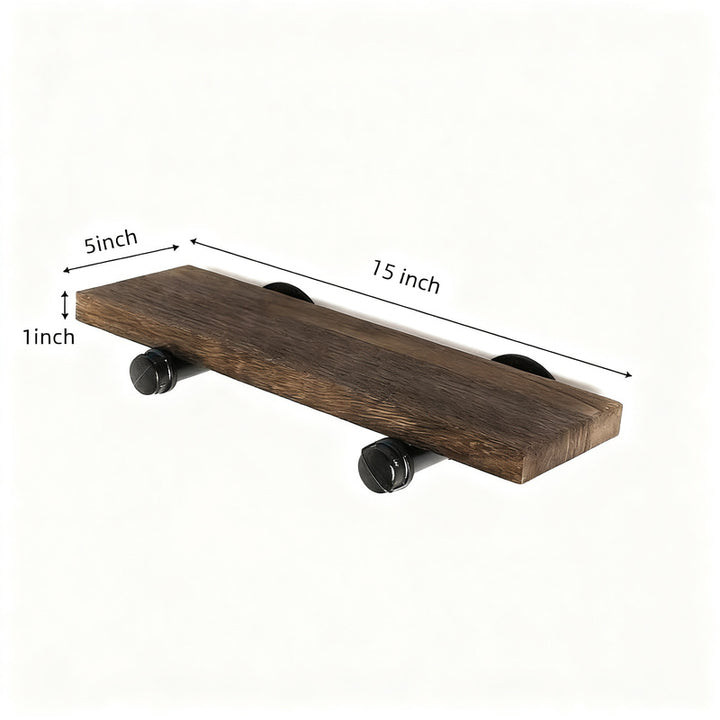 Wooden wall shelf, floating