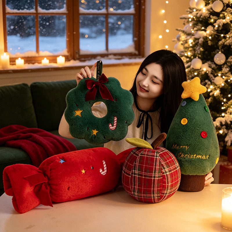 Christmas plush figures, various motifs