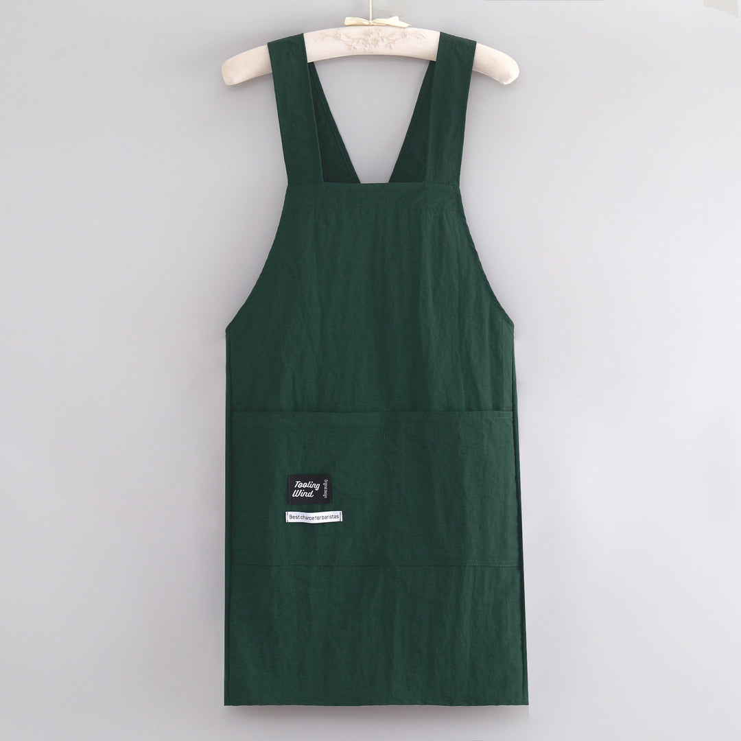 Apron with cross straps